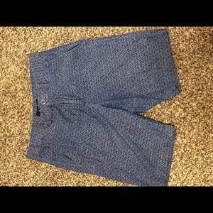 Apt 9 navy blue/grey floral print shorts